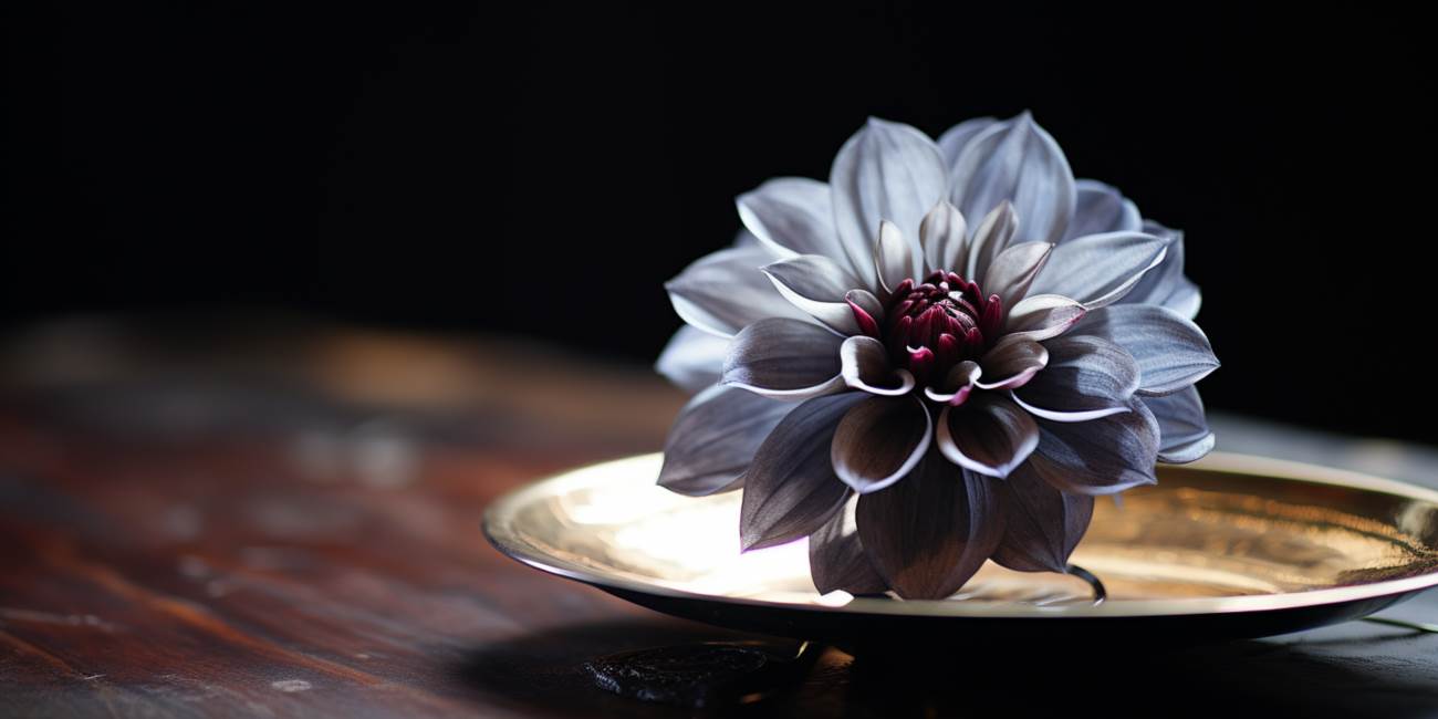 Fekete dália virág - a misztikus és egyedi szépség